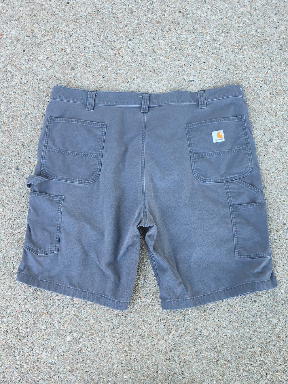 Carhartt Gray Rugged Flex Relaxed Fit Carpenter Utility Work Shorts Size 44